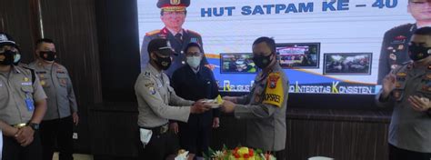 Hadiri Hut Satpam Ke Secara Virtual Kapolres Gresik Akbp Arief