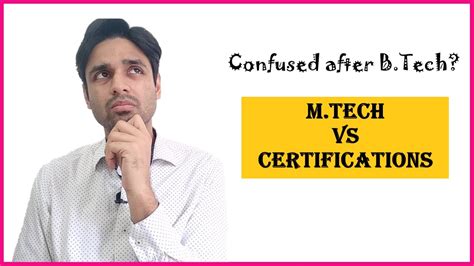 What After BTech MTech VS Certifications EC YouTube