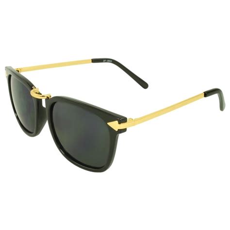 Mlc Eyewear Stylish Rock N Road Retro Horn Rimmed Sunglasses Bkbk