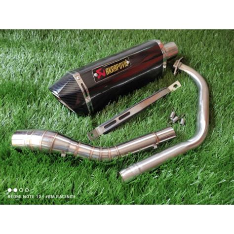 Jual KNALPOT RACING AKRAPOVIC BASS EMPUK PNP VIXION R15 CBR CB GSX FU