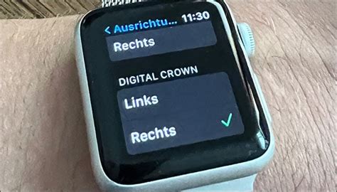 Apple Watch Display Verdreht Bildschirm Drehen