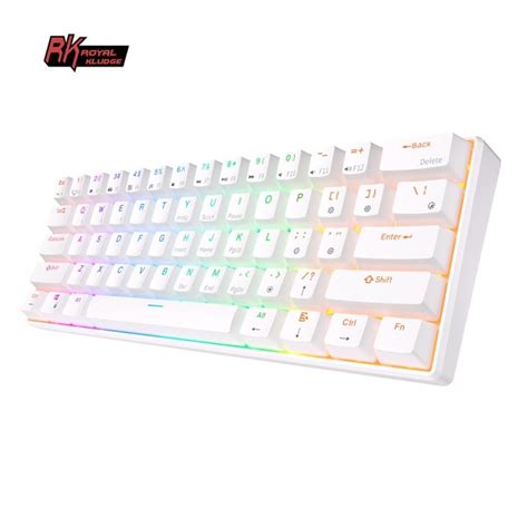 Royal Kludge RK61 Gaming Mechanical Keyboard 61 Keys 60 RGB Backlit Hot Swappable Bluetooth