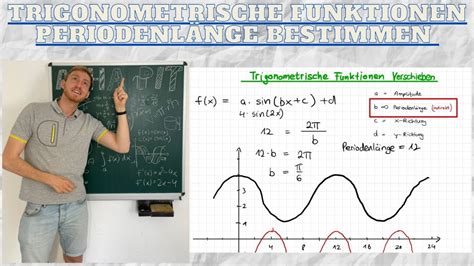 Trigonometrische Funktionen Periodenl Nge Bestimmen Youtube