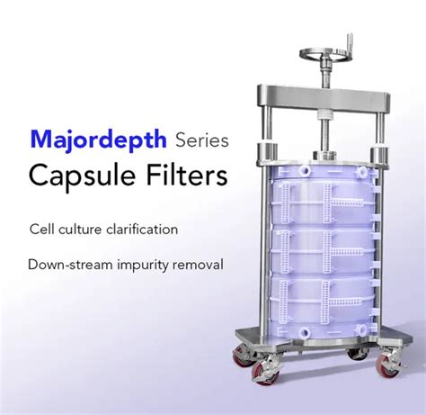 Major Depth Double Layer Filter Media Single Multi Cell Capsule Filters For Cell Culture