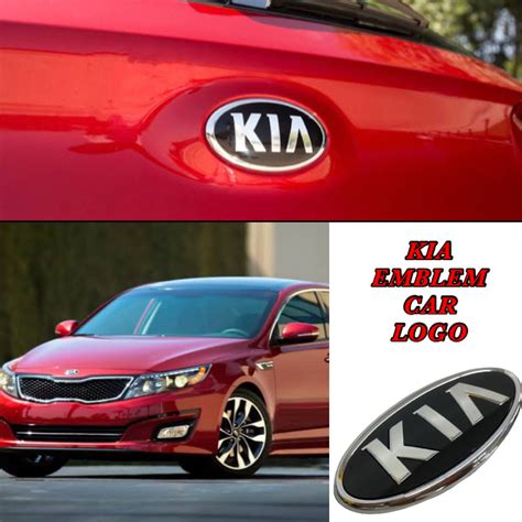 CPO KIA Car Logo Emblem Car Front Grille Emblem Logo Rear Trunk Badge