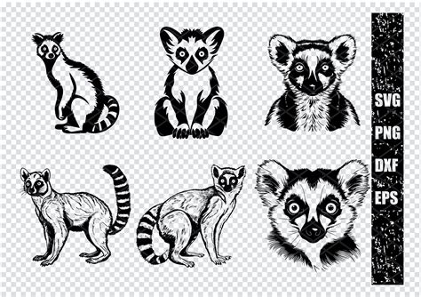 LEMUR SVG LEMUR Svg Files For Cricut Lemur Clipart Lemur Laser Cut