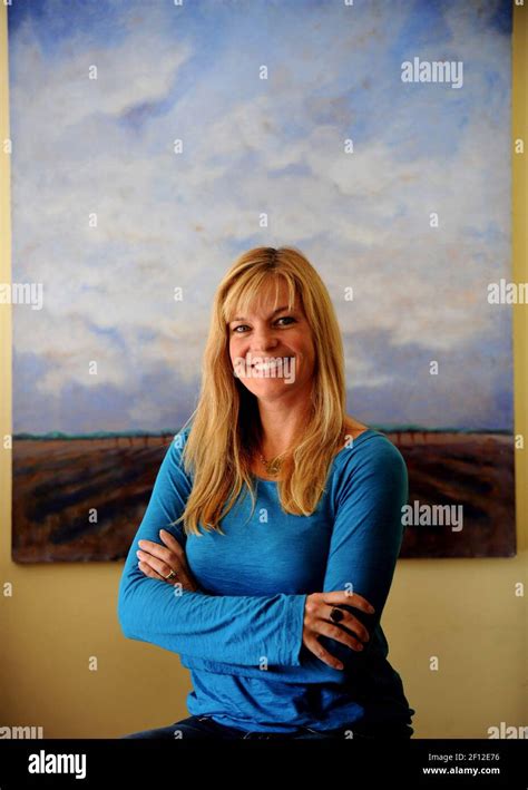 Nancy Hadley In Front Of One Of Her Paintings Is An Accidental Tv