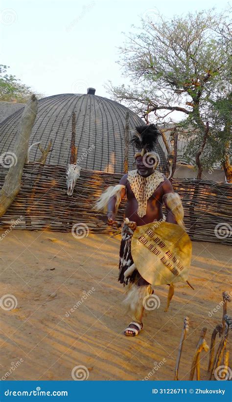 Zulu Chief In Shakaland Zulu Village, South Africa Editorial Image ...