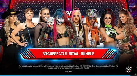 WWE 2K24 30 Woman Royal Rumble Match YouTube