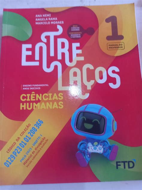 Entrelacos 1 Ciências Humanas Ana Nemi Livro do Professor Livro Usado