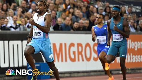 Noah Lyles Cuts Like A Diamond Usain Bolts Zurich 200m Record In