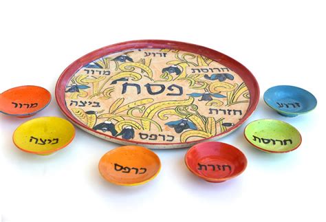 Passover Seder Plate Passover Plate Ceramic Hand Painted - Etsy