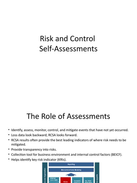 Ch 07 Risk And Control Self Assessment Pdf Risk Operational Risk