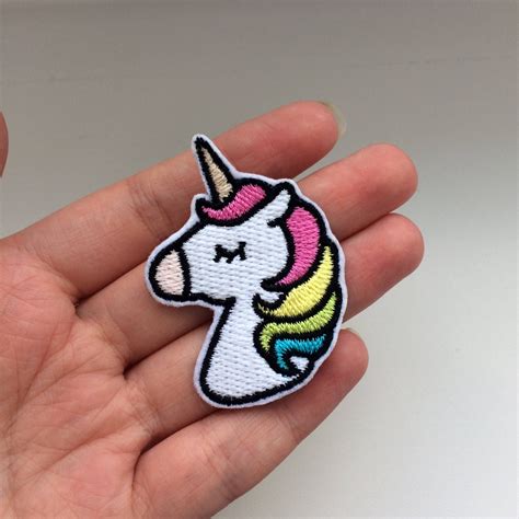 Cute Unicorn Embroidered Patch Iron On Sew On Diy Sewing Cute Etsy Embroidered Patches Diy