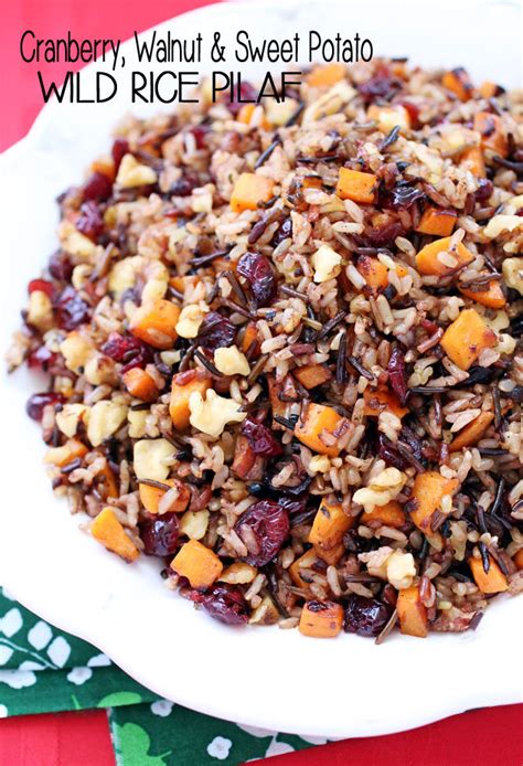 CRANBERRY WALNUT SWEET POTATO WILD RICE PILAF Taste Of Recipe