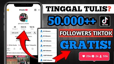 Detik Banjir Followers Cara Menambah Followers Tiktok Gratis