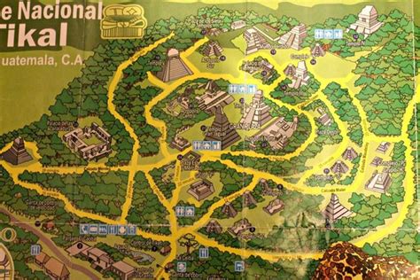 Tikal National Park Map