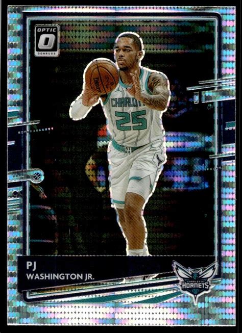 PJ Washington Jr 2020 21 Donruss Optic Silver Pulsar Prizm C26 137