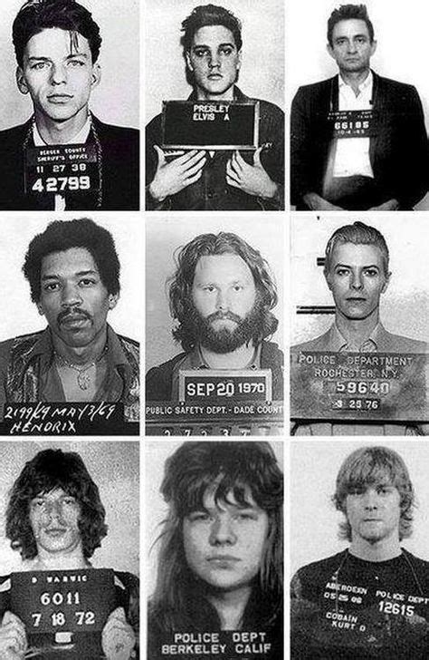 Famous Rock Stars Mug Shots Janis Joplin Music Artists Musician