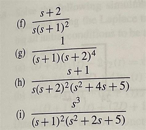 Solved 6 1 4 Find The Inverse Unilateral Laplace Chegg