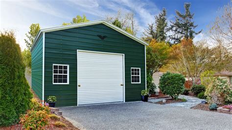 X X Metal Garage Vertical Roof Eagle Carports