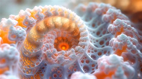 Fibonacci Sequence, Fractal Design, Digital Lighting. Illustration of ...