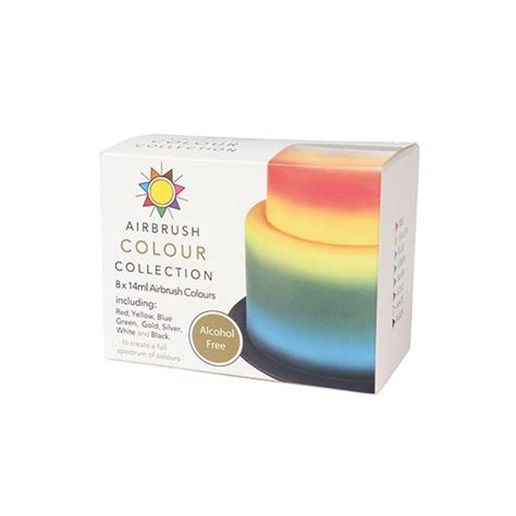 Alcohol Free Airbrush Colour Collection Sugarflair Colour Set