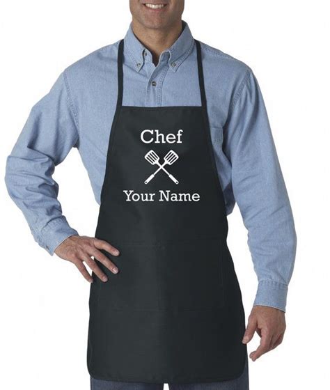 Personalized Apron for Men Funny Custom Designs Chef Cooking Kitchen ...