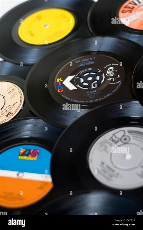 A Collection Of Funk And Soul Music Vinyl Records Singles From The