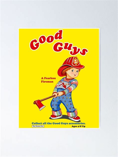 Póster For Sale Con La Obra Good Guys Fireman Juego De Niños