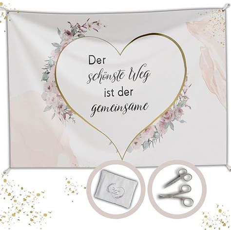 Amazon De Salilena Hochzeitslaken Zum Ausschneiden X Cm Inkl