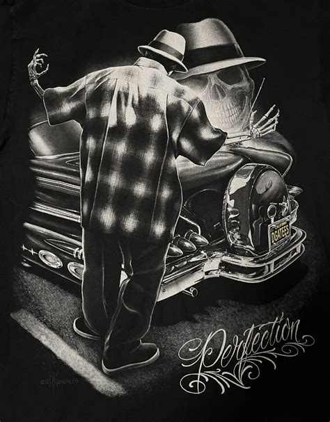 Chicano Cholo Lowrider Skull Dga David Gonzales Perfe Gem