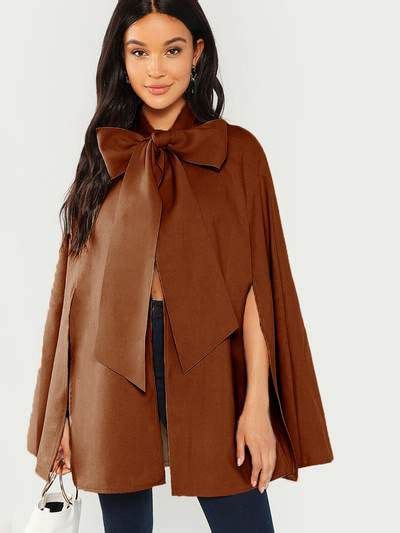 Hero Tied Front Cape Coat Cape Coat Coat Fashion