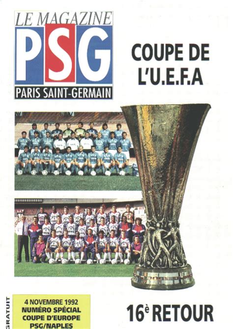 Paris Canal Historiquele Match Du Jour 4 Novembre 1992 PSG 0 0