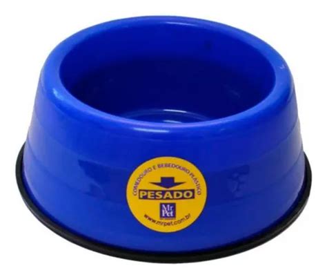 Comedouro Pesado Filhote Grande Ml Mr Pet Cor Azul Mercadolivre