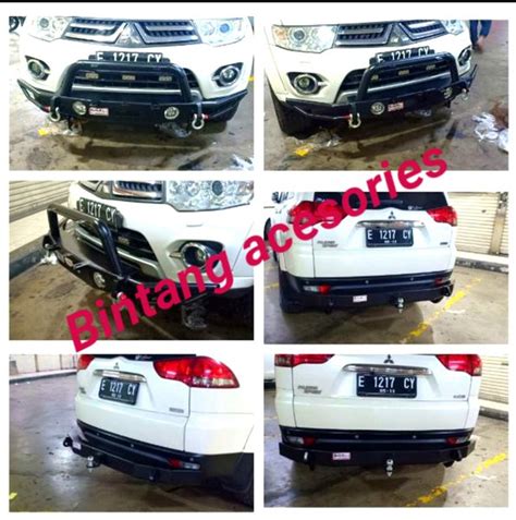 Jual Tanduk Depan Dan Belakang All New Pajero Sport Full Besi Arb Di