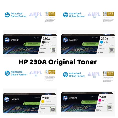 Hp 230a Black Hp 230a Cyan Hp 230a Yellow Hp 230a Magenta