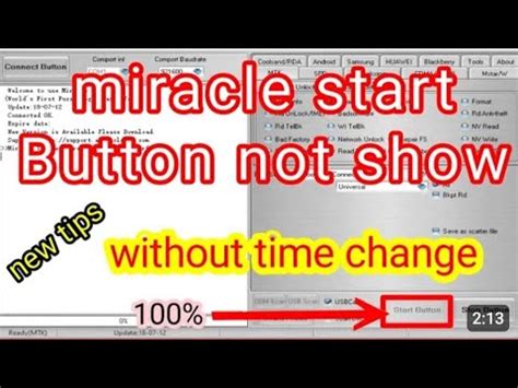 Miracle Box Start Button Not Working Miracle Box Crack Start