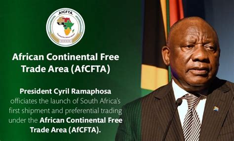 South Africa To Begin Trading Under The African Continental Free Trade