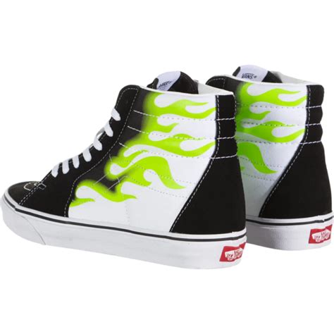 Gi Y Vans Sk Hi Flame Black White Vn A U Cxey