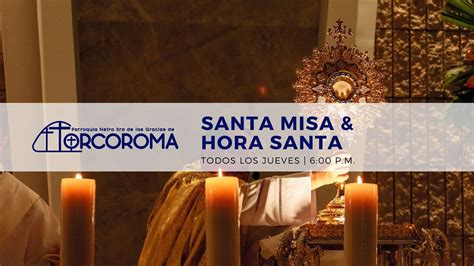 Ago De Santo Misa Y Hora Santa Oremos Por Las Vocaciones