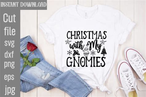 Christmas With My Gnomies Svg Graphic By Designget Creative Fabrica