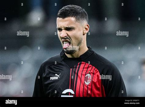 Milan Italy Th Mar Rade Krunic Of Ac Milan Reacts During The