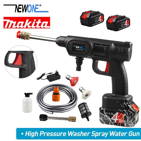 30 Bar Cordless High Pressure Washer Spray Water Gun Car Wash Pressure Water Nozzle Cleaning