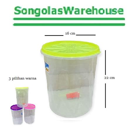 Jual Toples Sealware 4 Liter D 16cm Plastik Tempat Wadah Kue Kerupuk