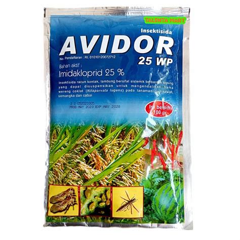 Jual AVIDOR 25 WP INSEKTISIDA KONTAK IMIDAKLOPRID 100 GRAM OBAT