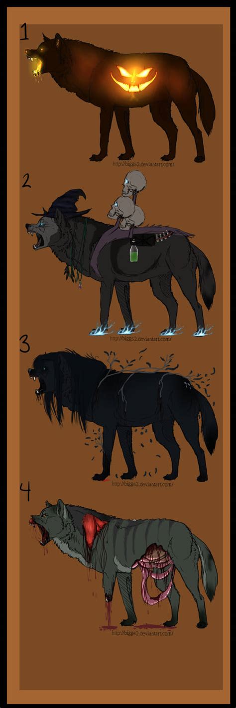 Halloween Wolf Adopts By Biggs2 On Deviantart