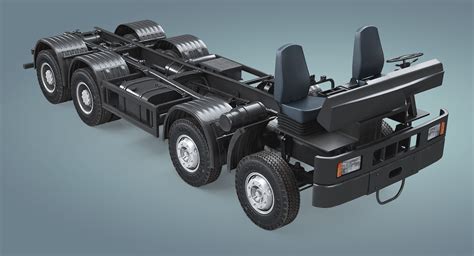 Truck Chassis 8x4 3d Model 79 Max Fbx Obj Free3d