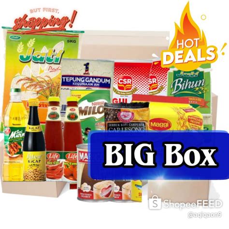 Big Box F Quantity Item Pack Of Food Basket Set Bakul Makanan