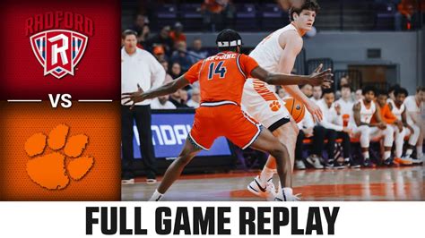 Radford Vs Clemson Full Game Replay 2023 24 ACC Mens Basketball